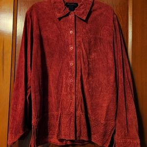 Denim&Co 100% genuine leather women's jacket. Size M